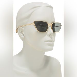 Gucci golden frame cat eye sunglasses